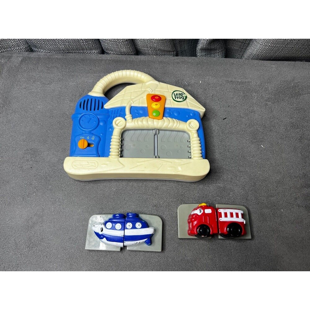 Leap Frog Fridge Wash Go Magnetic Vehicle Firetruck Boat Toy Sounds Works